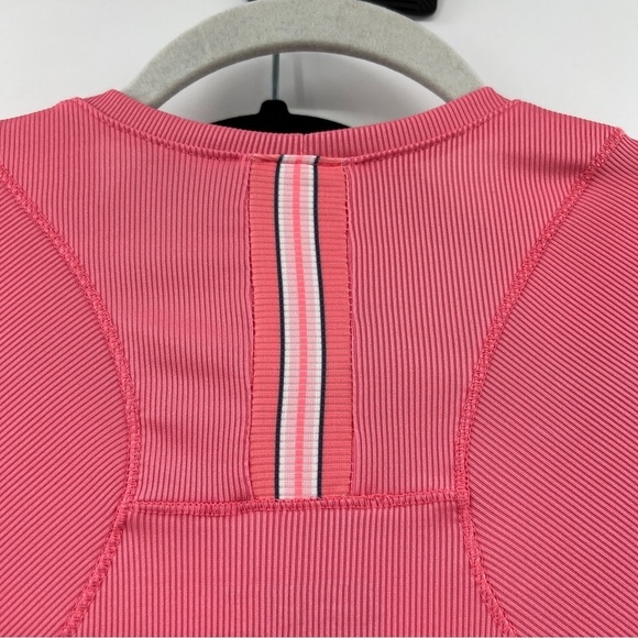 Lucky in Love Patch Stripe Long Sleeves Round Rally Skirt with Top Women - Pink - Picture 7 of 15